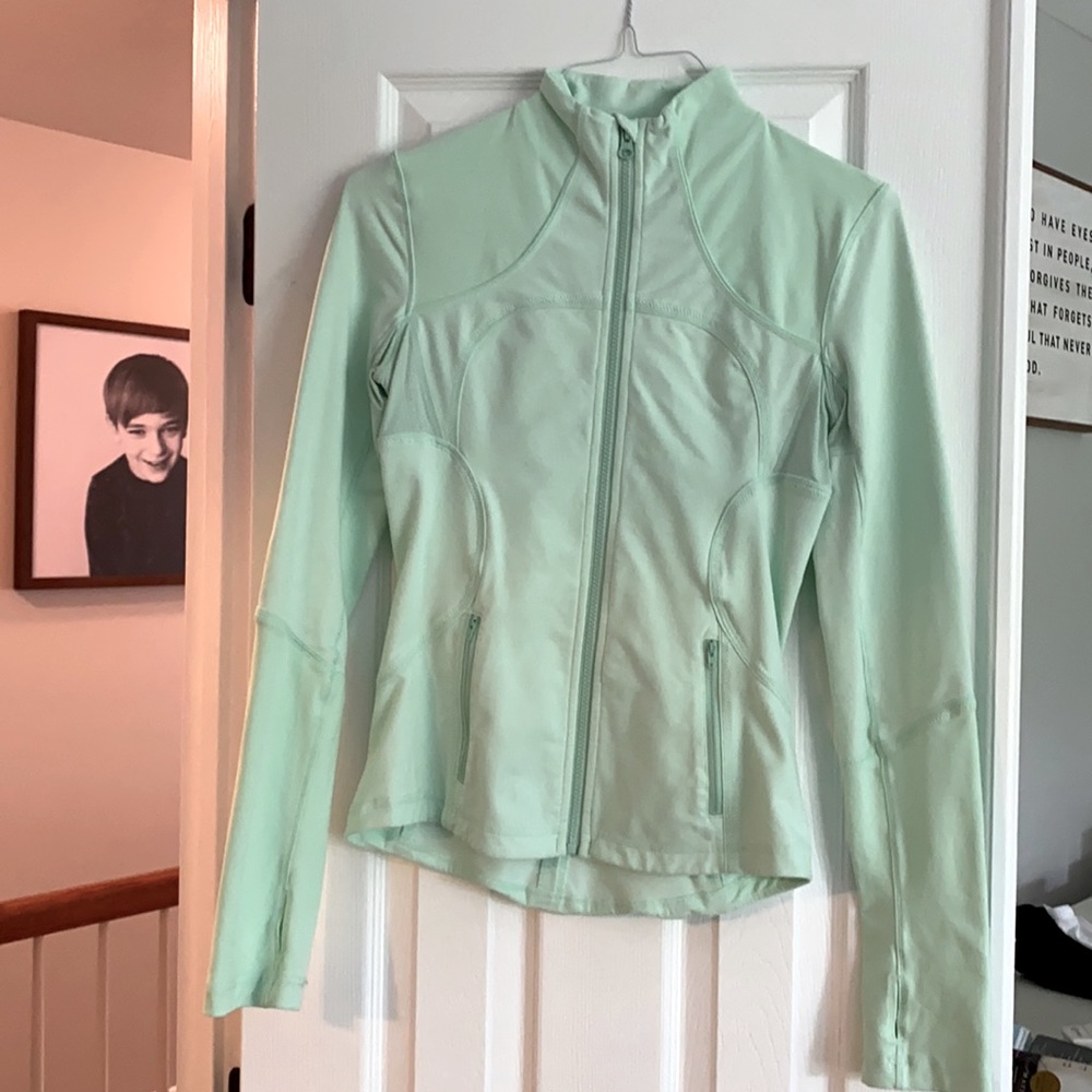 Mint lululemon zip up